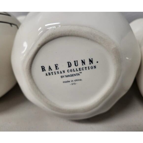 Rae Dunn Artisan Collection by Magenta Set of 3 Home Sweet Home Bud Vases, White - Picture 5 of 5